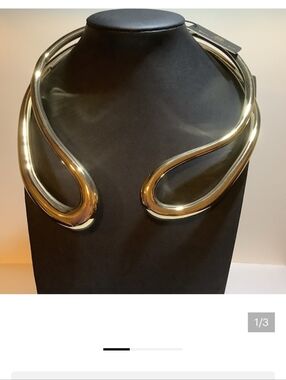 House Of Harlow 1960 Goldtone Hinge Choker Necklace New